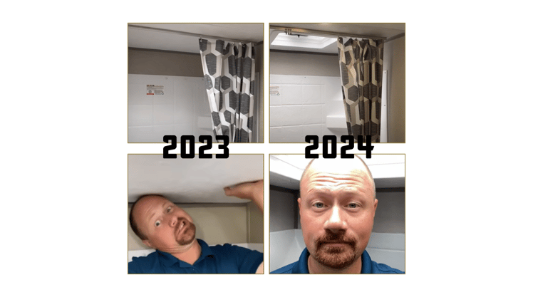 2023 versus 2024 Catalina 184BHS Shower