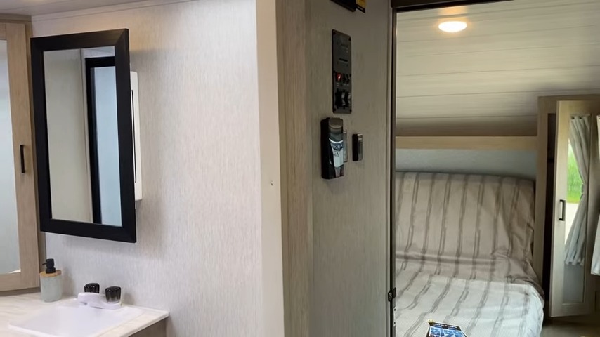 2024 Wildwood 24VIEW Travel Trailer bathroom slider