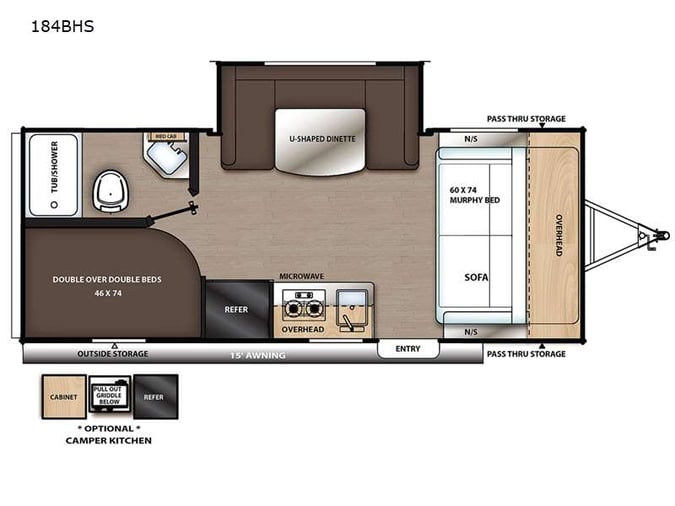 Catalina 184BHS Floorplan