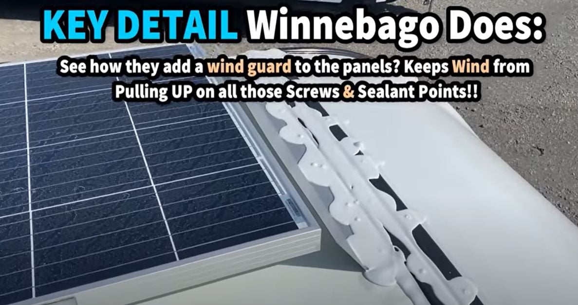 Solar panel wind guards