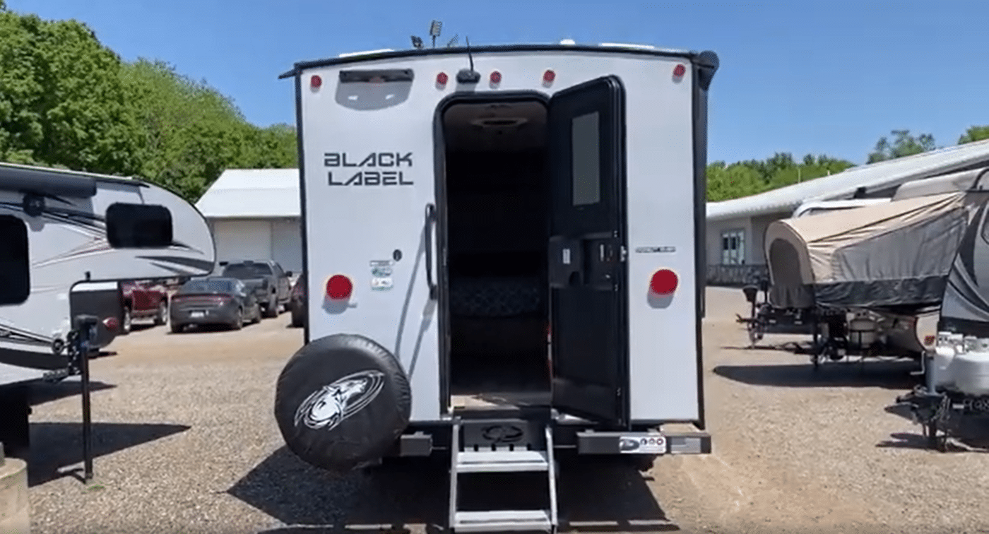 2023 Forest River Wolf Pup 14cc rear door