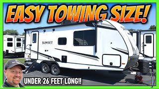 crossroads rv sunset trail ss212rb travel trailer camper rv is lightweight and roomy